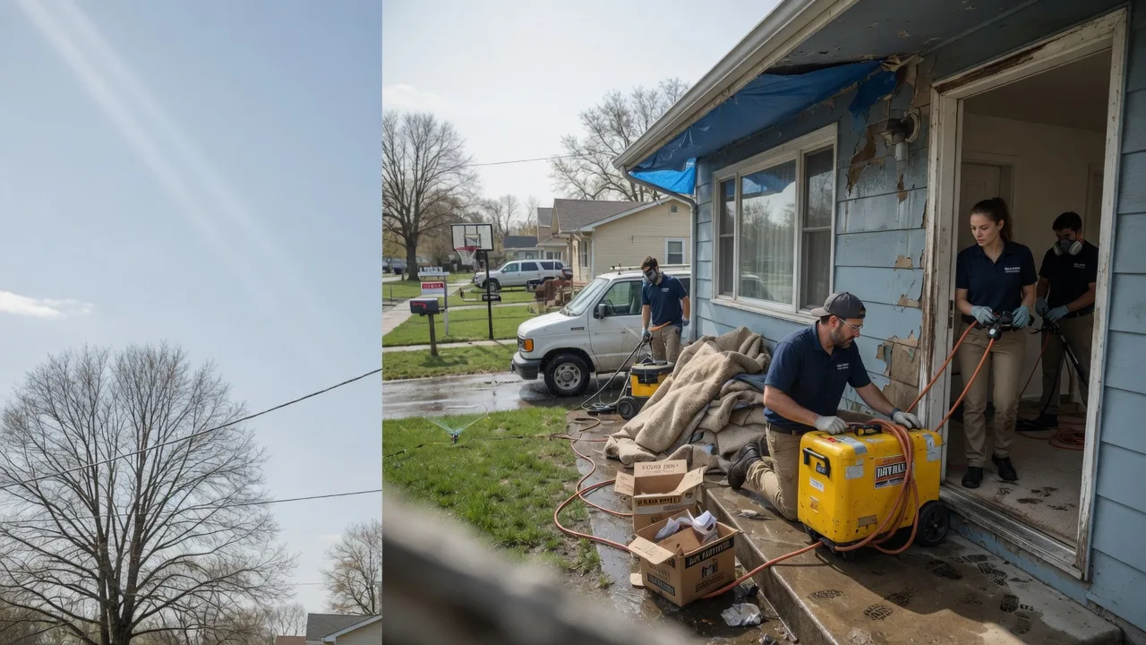 Basement Flood Cleanup in Woodworth, ND near me